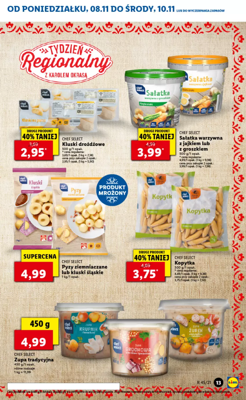 Gazetka promocyjna Lidl - GAZETKA - ważna 08.11 do 10.11.2021 - strona 13 - produkty: Sałat, Sałatka, Sałatka warzywna, Top, Zupa