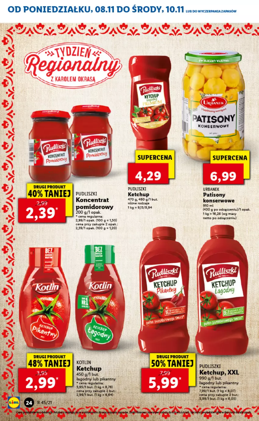 Gazetka promocyjna Lidl - GAZETKA - ważna 08.11 do 10.11.2021 - strona 24 - produkty: Ketchup, Pudliszki, Sony