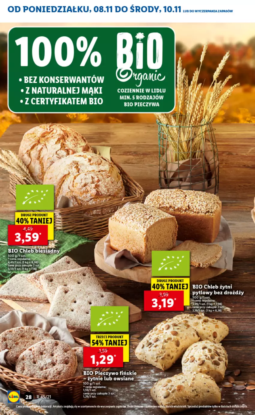 Gazetka promocyjna Lidl - GAZETKA - ważna 08.11 do 10.11.2021 - strona 28 - produkty: Chleb, Piec, Pieczywo, Ser, STP