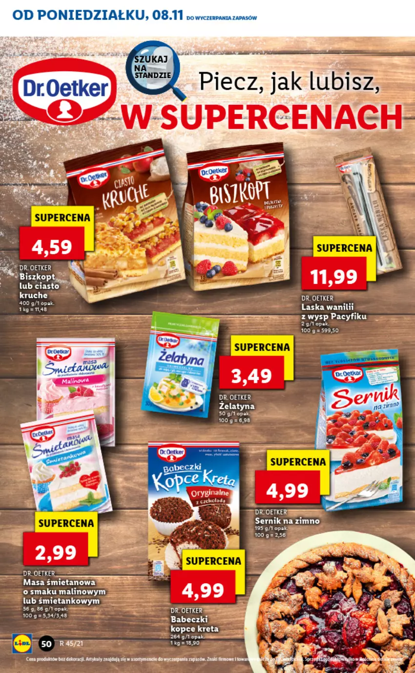 Gazetka promocyjna Lidl - GAZETKA - ważna 08.11 do 10.11.2021 - strona 50 - produkty: Dr. Oetker, Gra, Kret, LG, Ser