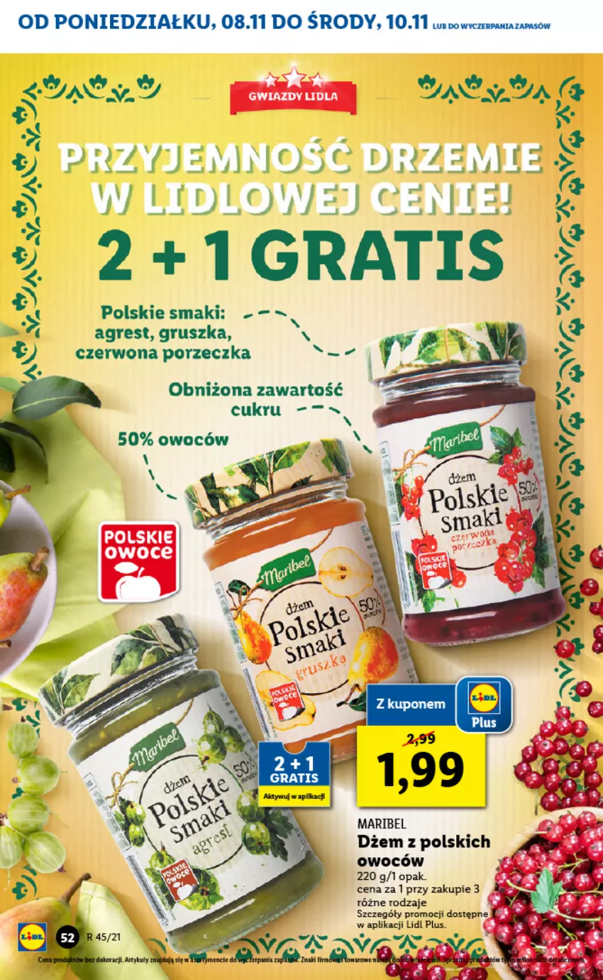 Gazetka promocyjna Lidl - GAZETKA - ważna 08.11 do 10.11.2021 - strona 52 - produkty: Dżem, Gres, Por