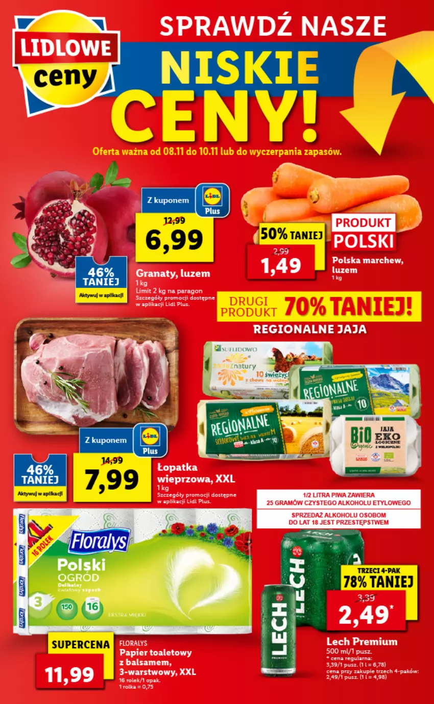 Gazetka promocyjna Lidl - GAZETKA - ważna 08.11 do 10.11.2021 - strona 66 - produkty: Gra, Granat, Jaja, Lech Premium, Ogród, Papier, Papier toaletowy, Piwa