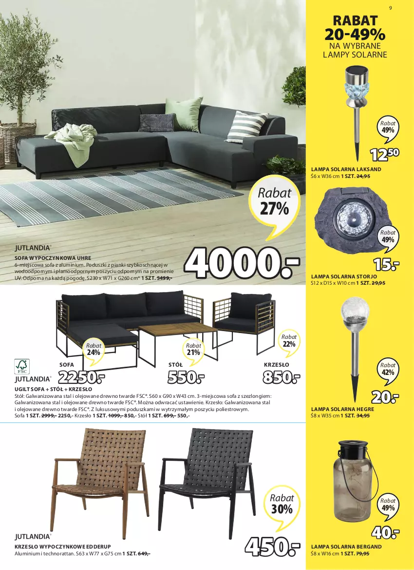 Gazetka promocyjna Jysk - Oferta tygodnia - ważna 04.05 do 17.05.2022 - strona 10 - produkty: Fa, Krzesło, Lampa, Olej, Poduszka, Por, Sofa, Stół, Szezlong