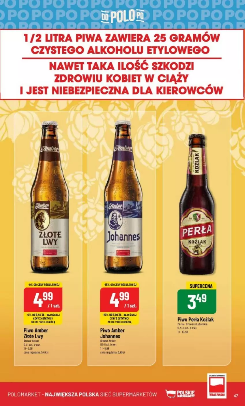 Gazetka promocyjna PoloMarket - ważna 10.01 do 16.01.2024 - strona 42 - produkty: Gra, LG, Perła, Piec, Piwa, Piwo