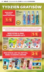 Gazetka promocyjna Netto - Artykuły spożywcze - Gazetka - ważna od 25.08 do 25.08.2024 - strona 6 - produkty: Piwa, Piwo, Gra, Napoje, Lody, Radler, Kubuś Waterrr, Kubuś, Napój