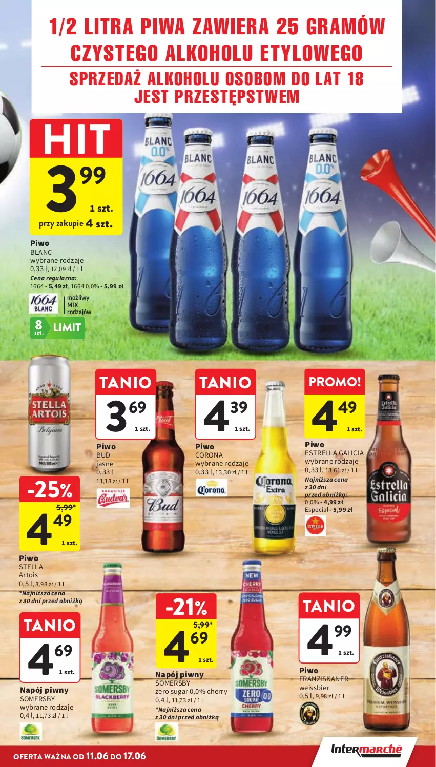Gazetka promocyjna Intermarche - Gazetka Intermarche - ważna 11.06 do 17.06.2026 - strona 9 - produkty: Gra, Napój, Piwa, Piwo, Skaner, Somersby