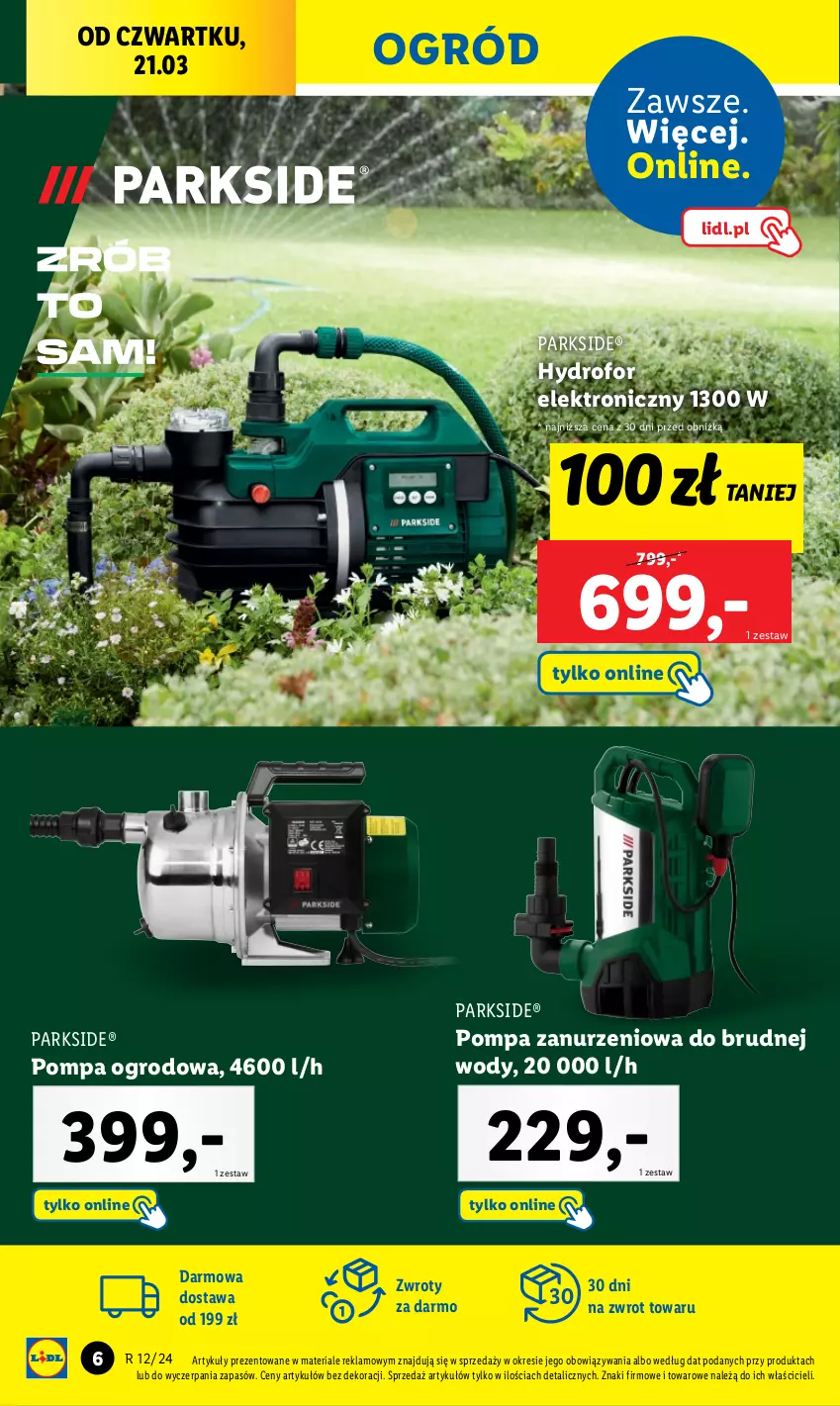 Gazetka promocyjna Lidl - KATALOG PARKSIDE - ważna 23.03 do 24.03.2024 - strona 6 - produkty: Ogród, Parkside