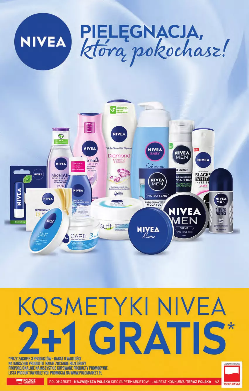 Gazetka promocyjna PoloMarket - Gazetka pomocyjna - ważna 06.10 do 12.10.2021 - strona 43 - produkty: Gra, Koc, Laur, LG, Nivea, Por, Tera