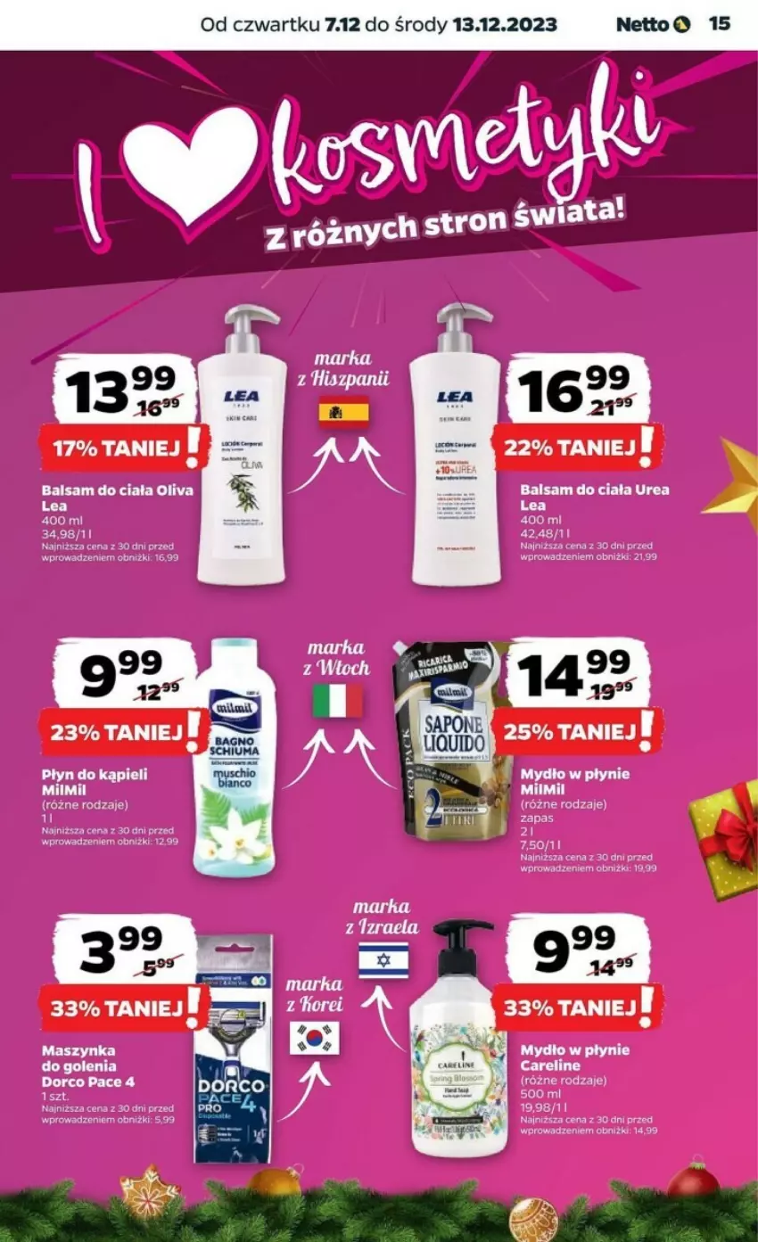 Gazetka promocyjna Netto - ważna 07.12 do 13.12.2023 - strona 7 - produkty: Balsam do ciała, Mydło, Mydło w płynie