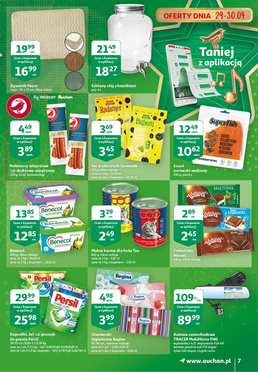 Gazetka promocyjna Auchan - 25 Urodziny #2 Hipermarkety - ważna 29.04 do 05.05.2021 - strona 7 - produkty: Acer, Czekolada, Dywan, Dywanik, Gin, Gry, Kabanos, Kamera, Persil, Ser, Top, Wawel