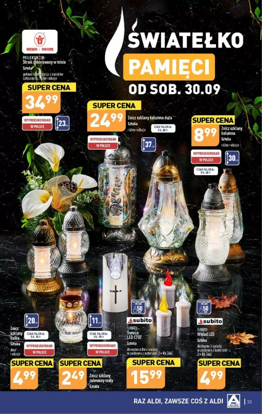 Gazetka promocyjna Aldi - ważna 25.09 do 30.09.2023 - strona 27 - produkty: LG, Znicz