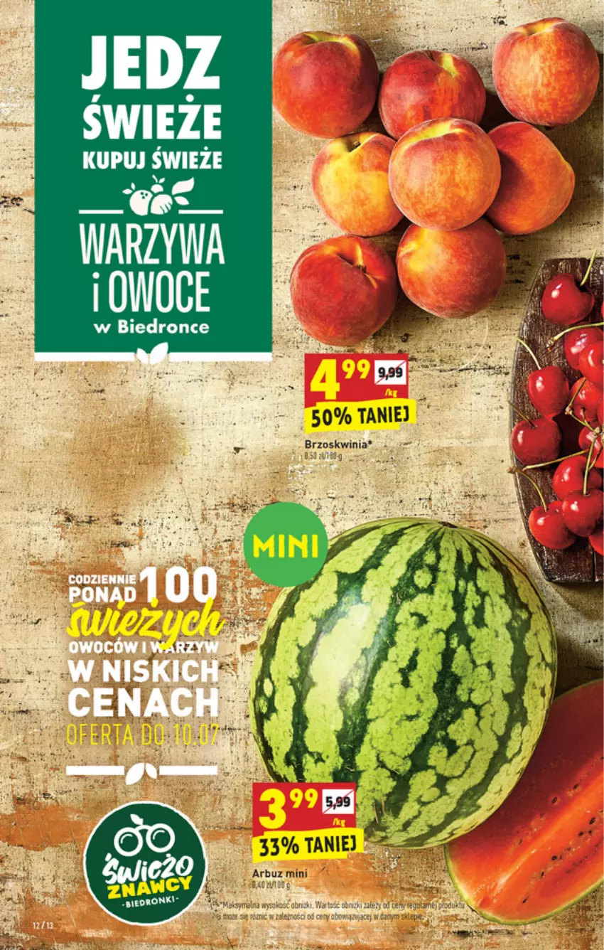 Gazetka promocyjna Biedronka - W tym tygodniu - ważna 08.07 do 14.07.2021 - strona 12 - produkty: Arbuz, Dron, Fa, Owoce, Ser