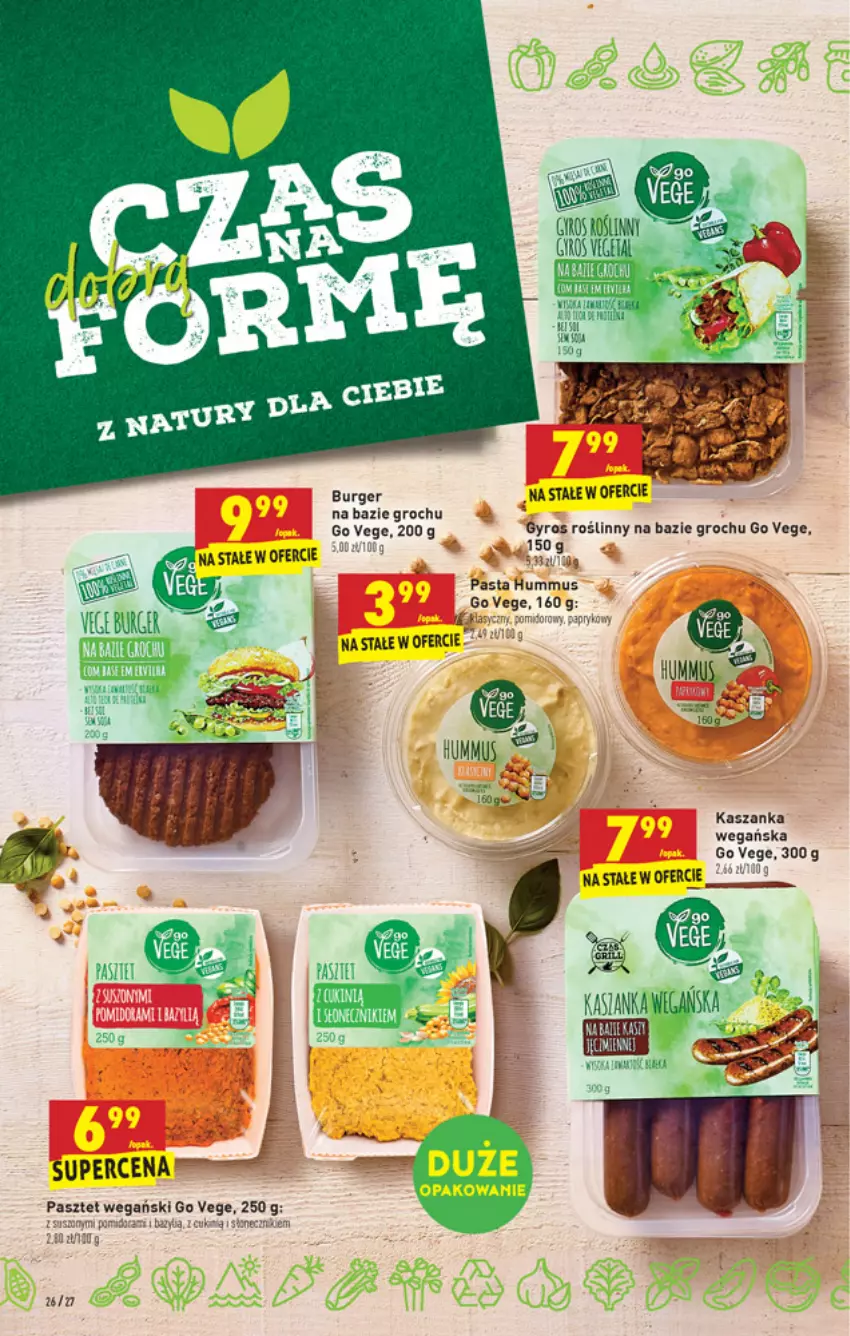 Gazetka promocyjna Biedronka - W tym tygodniu - ważna 08.07 do 14.07.2021 - strona 26 - produkty: Burger, Fa, Groch, Gyros, Hummus, Kasza, Kaszanka, LG, Mus, Pasztet