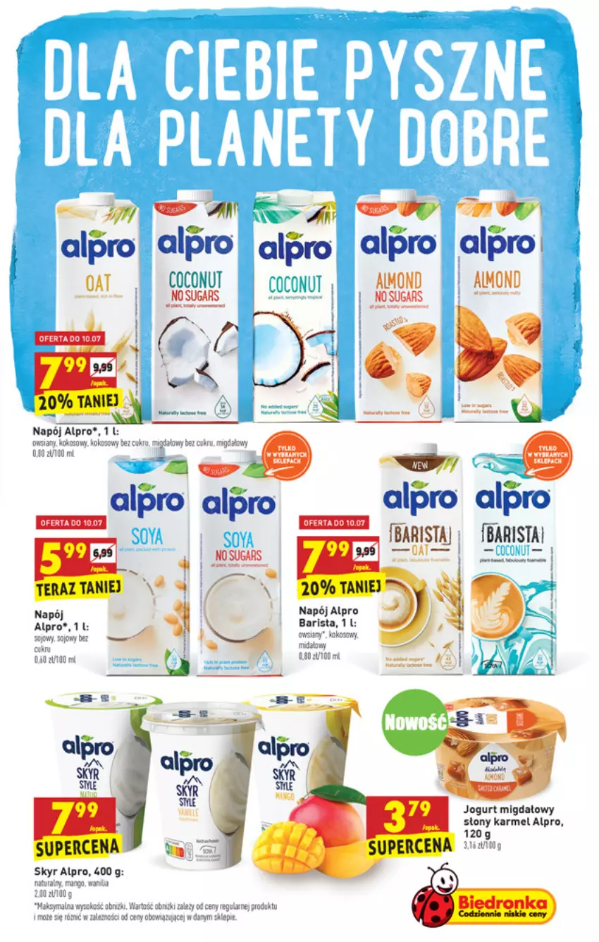 Gazetka promocyjna Biedronka - W tym tygodniu - ważna 08.07 do 14.07.2021 - strona 33 - produkty: Alpro, Fa, Jogurt, Kask, Kokos, LG, Napój