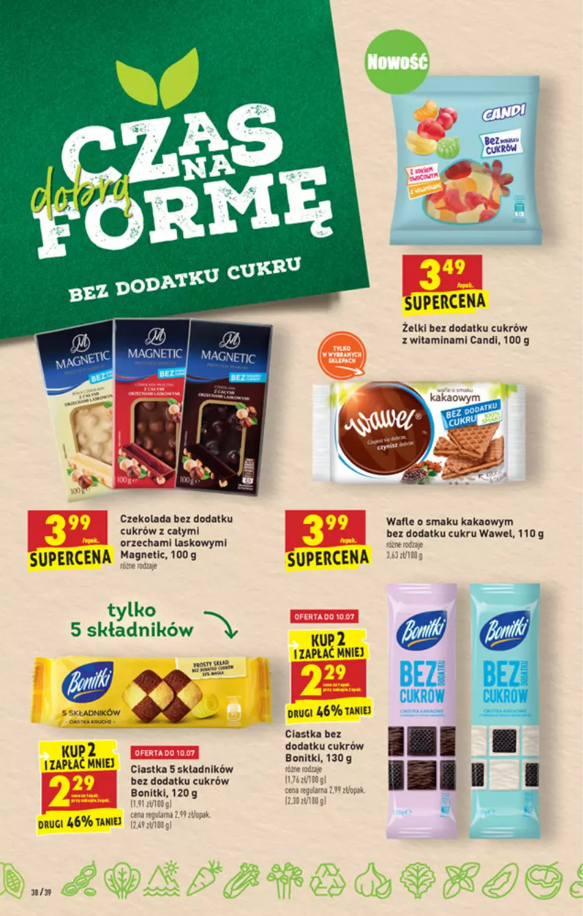 Gazetka promocyjna Biedronka - W tym tygodniu - ważna 08.07 do 14.07.2021 - strona 38 - produkty: Bonitki, Ciastka, Czekolada, Fa, Kakao, Wafle, Wawel