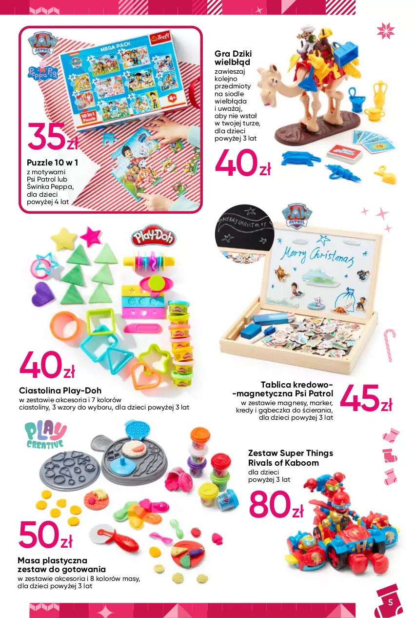 Gazetka promocyjna Pepco - Katalog prezentowy - ważna 02.11 do 24.12.2022 - strona 5 - produkty: Dzieci, Gra, Inka, Marker, Olej, Play-Doh, Psi Patrol, Puzzle