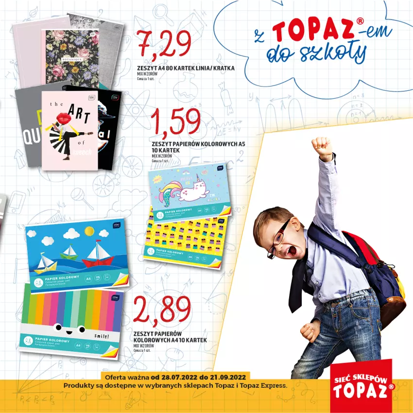 Gazetka promocyjna Topaz - Gazetka - ważna 28.07 do 21.09.2022 - strona 19 - produkty: Papier