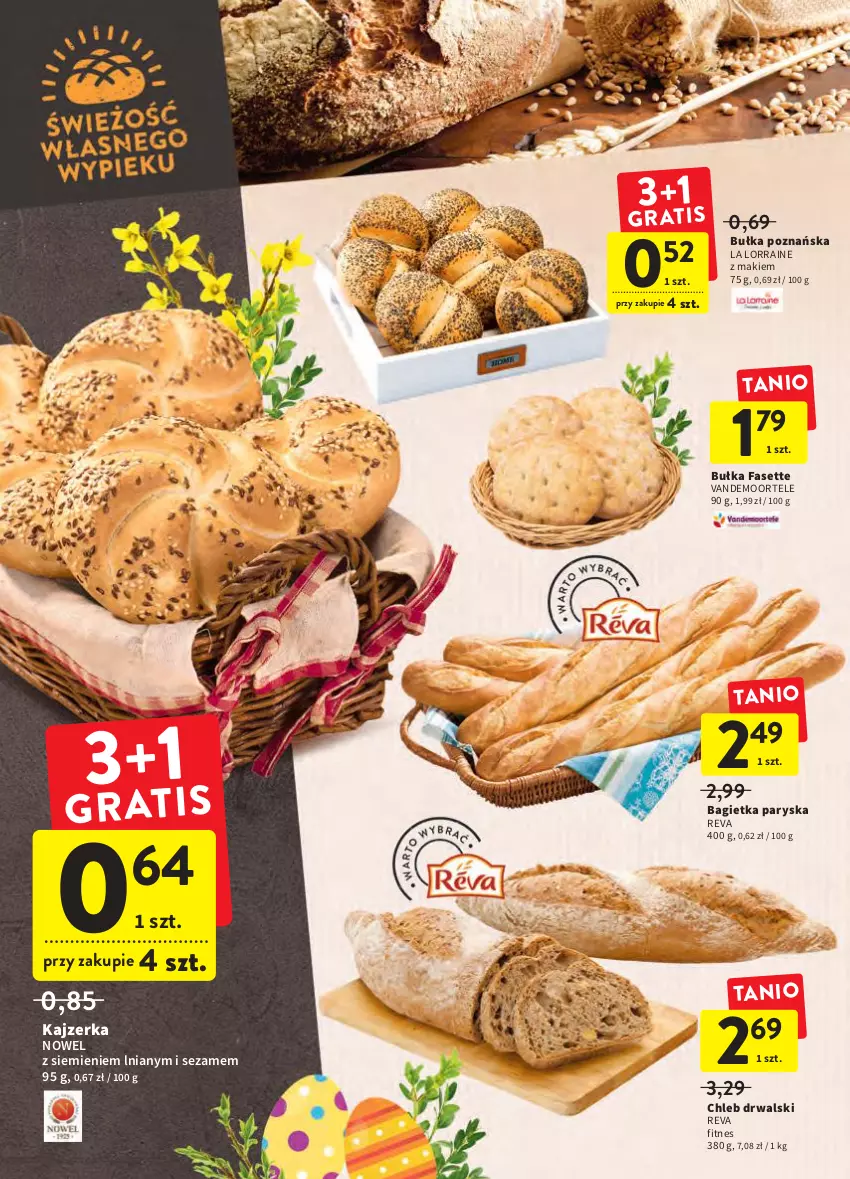 Gazetka promocyjna Intermarche - Świąteczne sprzątanie - ważna 31.03 do 06.04.2022 - strona 24 - produkty: Bagietka, Bułka, Chleb, Fa, Kajzerka, Sezam