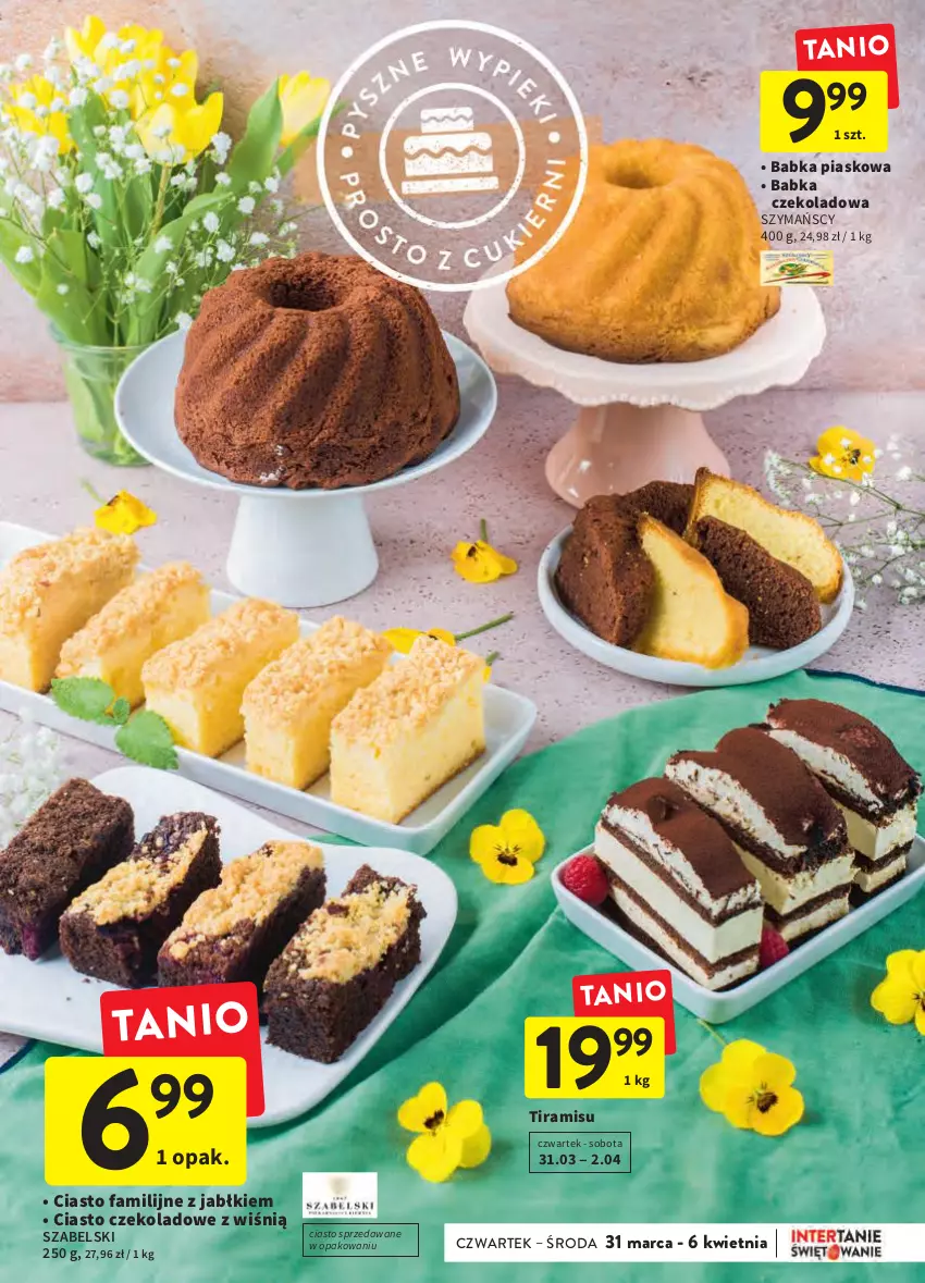 Gazetka promocyjna Intermarche - Świąteczne sprzątanie - ważna 31.03 do 06.04.2022 - strona 25 - produkty: Babka, Ciasto czekoladowe, Fa