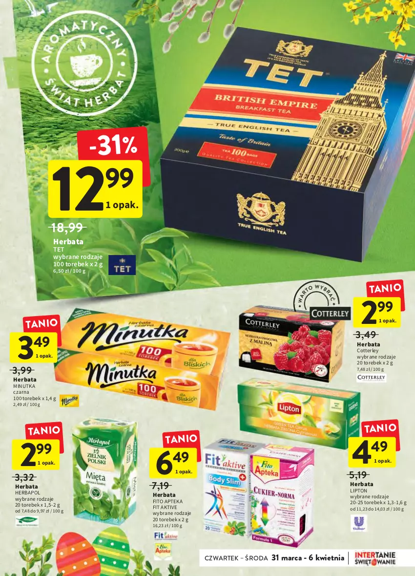 Gazetka promocyjna Intermarche - Świąteczne sprzątanie - ważna 31.03 do 06.04.2022 - strona 27 - produkty: Apteka, Herbapol, Herbata, Lipton