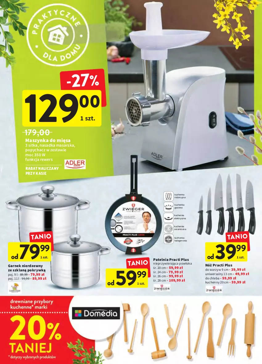 Gazetka promocyjna Intermarche - Świąteczne sprzątanie - ważna 31.03 do 06.04.2022 - strona 42 - produkty: Chleb, Garnek, Halo, Maszynka, Patelnia, Szynka