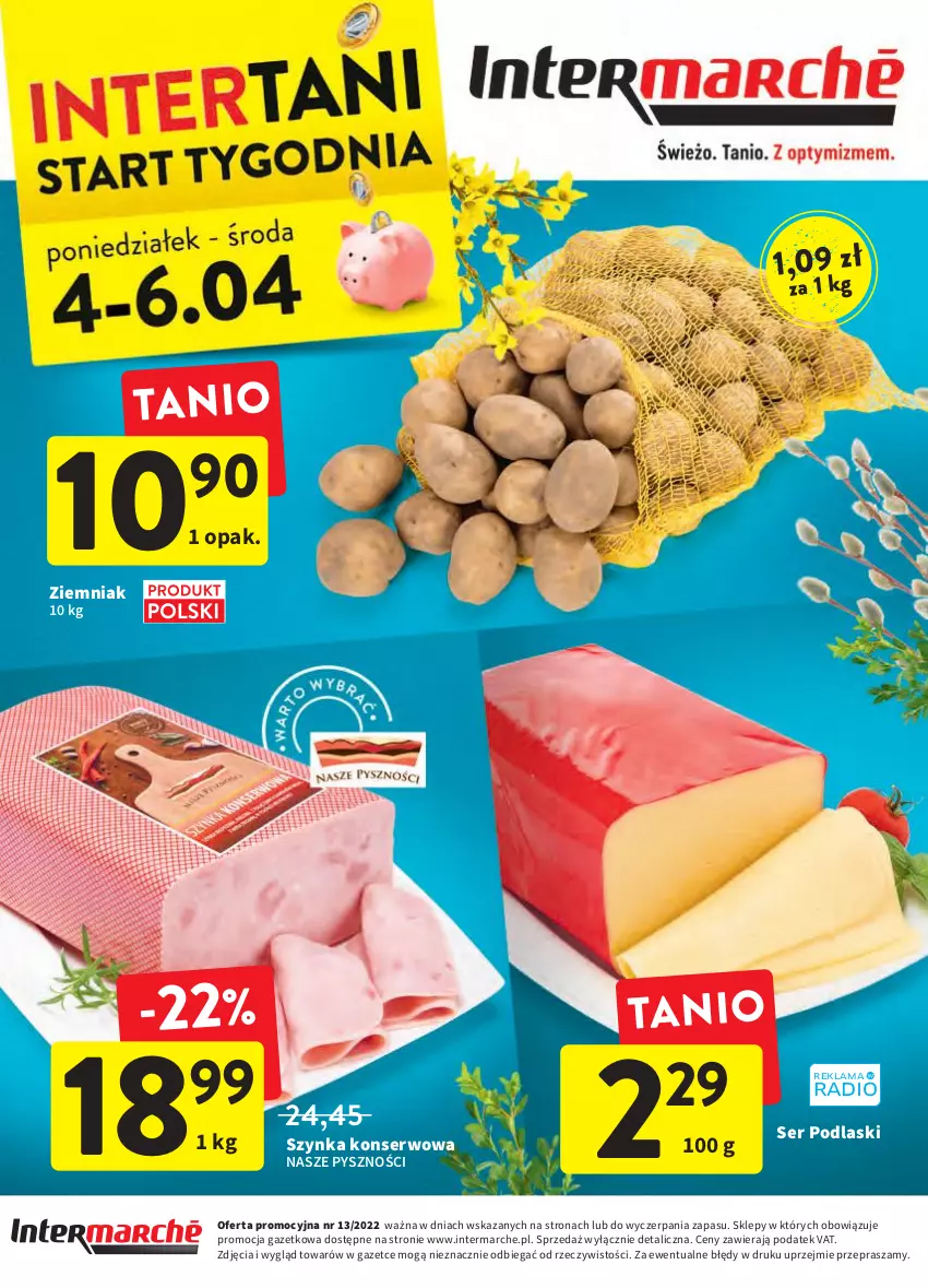 Gazetka promocyjna Intermarche - Świąteczne sprzątanie - ważna 31.03 do 06.04.2022 - strona 48 - produkty: Podlaski, Ser, Szynka, Szynka konserwowa