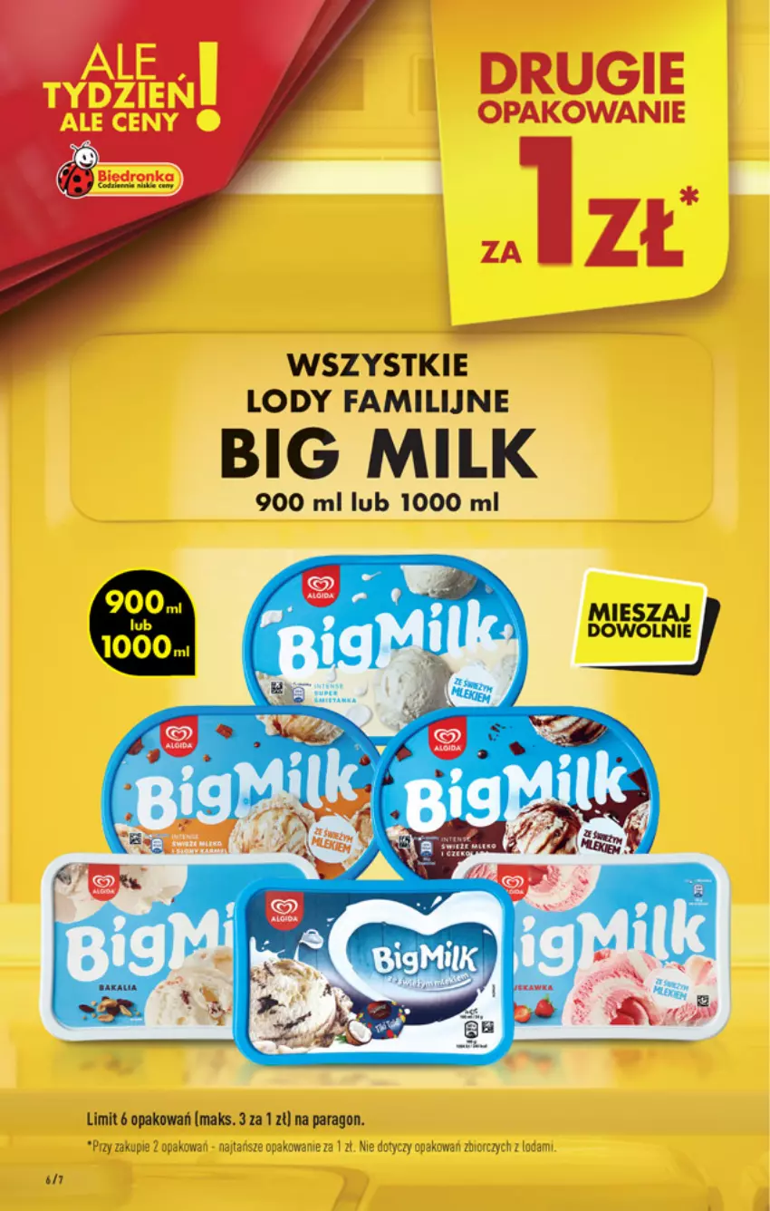 Gazetka promocyjna Biedronka - W tym tygodniu - ważna 05.07 do 10.07.2021 - strona 6 - produkty: Big Milk, Fa, Lody