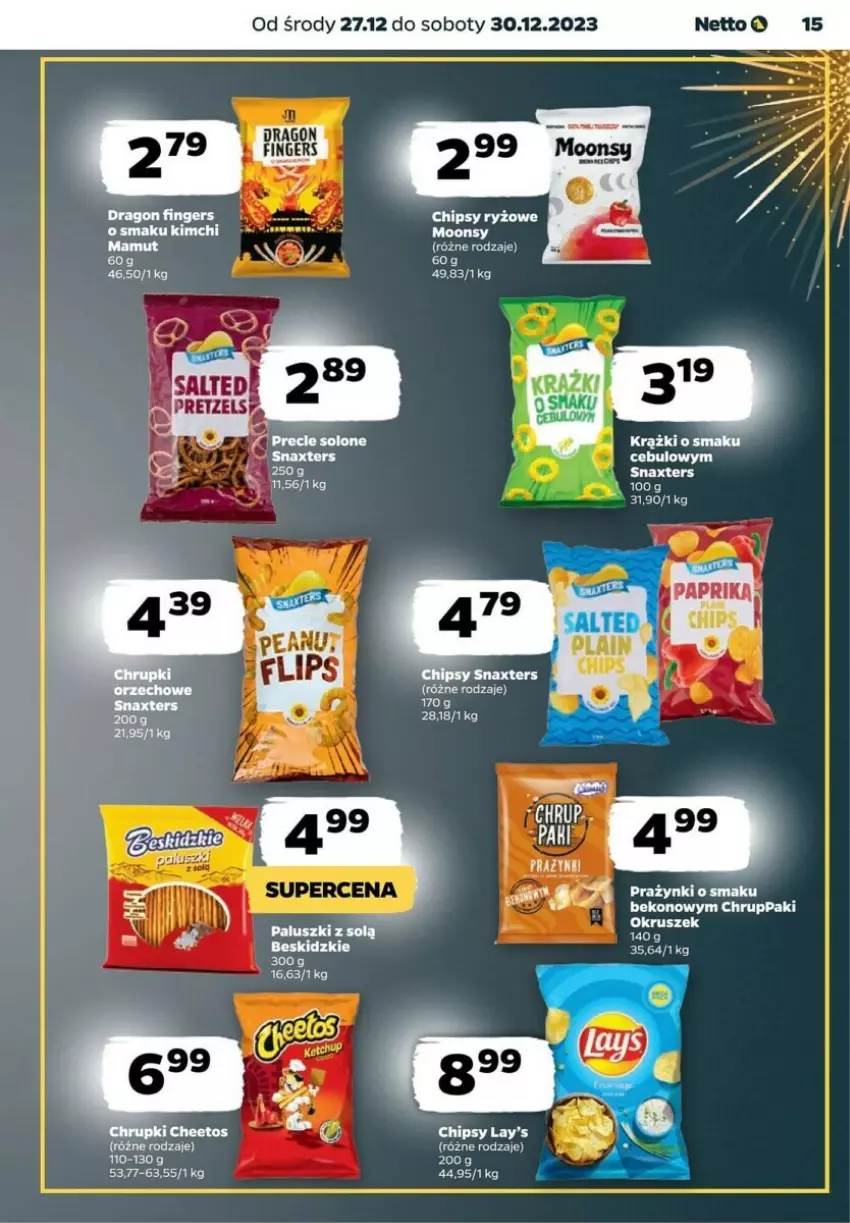 Gazetka promocyjna Netto - ważna 27.12 do 30.12.2023 - strona 7 - produkty: Beko, Beskidzki, Cheetos, Chipsy, Chrupki, Fa, Ryż