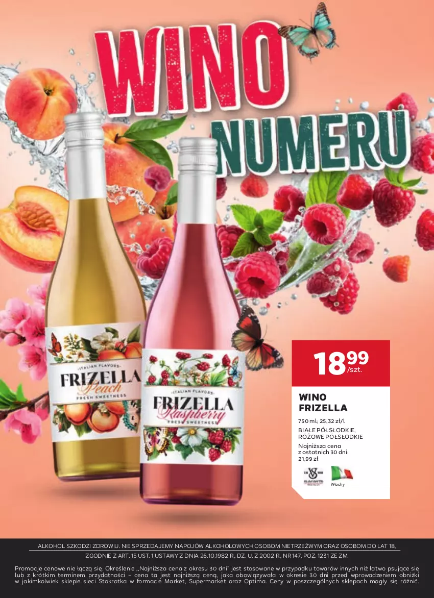 Gazetka promocyjna Stokrotka - W dobrym smaku! - ważna 13.08 do 10.09.2025 - strona 15 - produkty: Optima, Wino