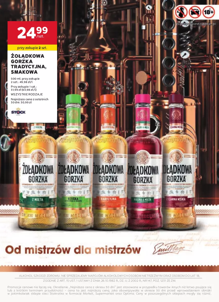 Gazetka promocyjna Stokrotka - W dobrym smaku! - ważna 13.08 do 10.09.2025 - strona 5 - produkty: Optima