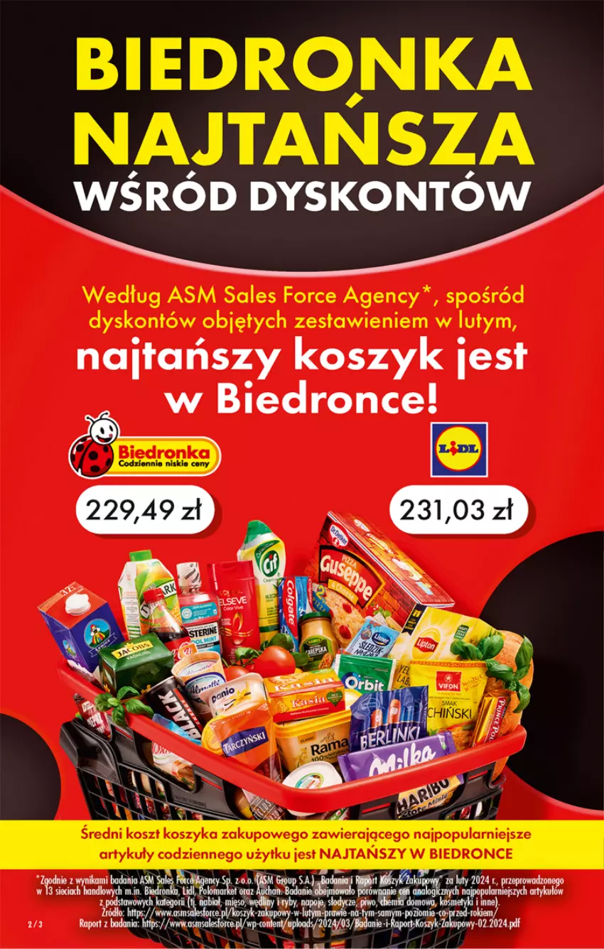 Gazetka promocyjna Biedronka - Od poniedzialku - ważna 18.03 do 23.03.2024 - strona 2 - produkty: Dron, Kosz, Mięso, Napoje, Piwo, Por