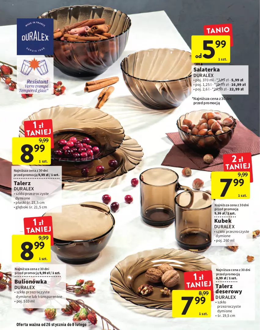 Gazetka promocyjna Intermarche - Gazetka Intermarche - ważna 26.01 do 08.02.2023 - strona 4 - produkty: Bulion, Deser, Kubek, Lion, Salaterka, Ser, Talerz, Tran