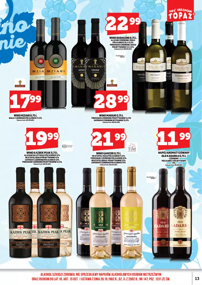 Gazetka promocyjna Topaz - Gazetka - ważna 16.01 do 31.01.2026 - strona 15 - produkty: Napój, Wino
