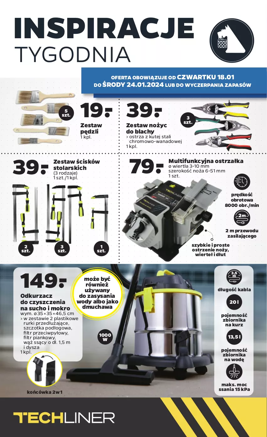 Gazetka promocyjna Netto - Akcesoria i dodatki - ważna 18.01 do 24.01.2024 - strona 2 - produkty: Noż, Odkurzacz, Rurki, Szczotka, Zestaw pędzli