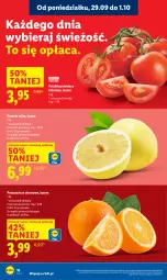 Gazetka promocyjna Lidl - GAZETKA - Gazetka - ważna od 01.10 do 01.10.2025 - strona 20 - produkty: Ser, Pomarańcze, Pomelo, Deser, Pomidory