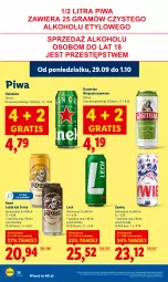 Gazetka promocyjna Lidl - GAZETKA - Gazetka - ważna od 01.10 do 01.10.2025 - strona 44 - produkty: Piwa, Gra, Kasztelan, Heineken, Kozel