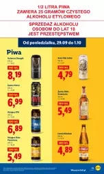 Gazetka promocyjna Lidl - GAZETKA - Gazetka - ważna od 01.10 do 01.10.2025 - strona 47 - produkty: Piwa, Książęce, Por, Kozel