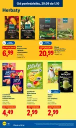 Gazetka promocyjna Lidl - GAZETKA - Gazetka - ważna od 01.10 do 01.10.2025 - strona 54 - produkty: Torebka, Earl Grey, Lemoniada, Dilmah, Herbata czarna, Owoce, Herbata, Mango