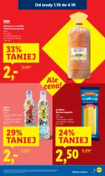 Gazetka promocyjna Lidl - GAZETKA - Gazetka - ważna od 01.10 do 01.10.2025 - strona 9 - produkty: Makaron, Ser, Spaghetti, Chleb tostowy, Kubuś, Chleb
