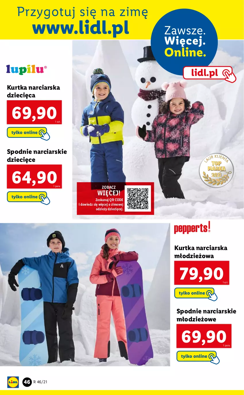 Gazetka promocyjna Lidl - GAZETKA - ważna 15.11 do 21.11.2021 - strona 46 - produkty: Dzieci, Kurtka, Spodnie