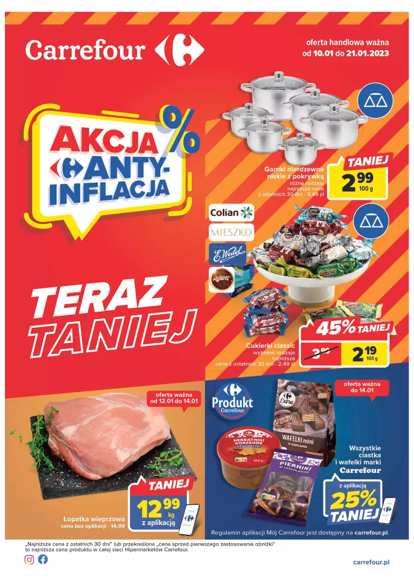 Gazetka promocyjna Carrefour - Gazetka Carrefour - ważna 10.01 do 21.01.2023 - strona 1