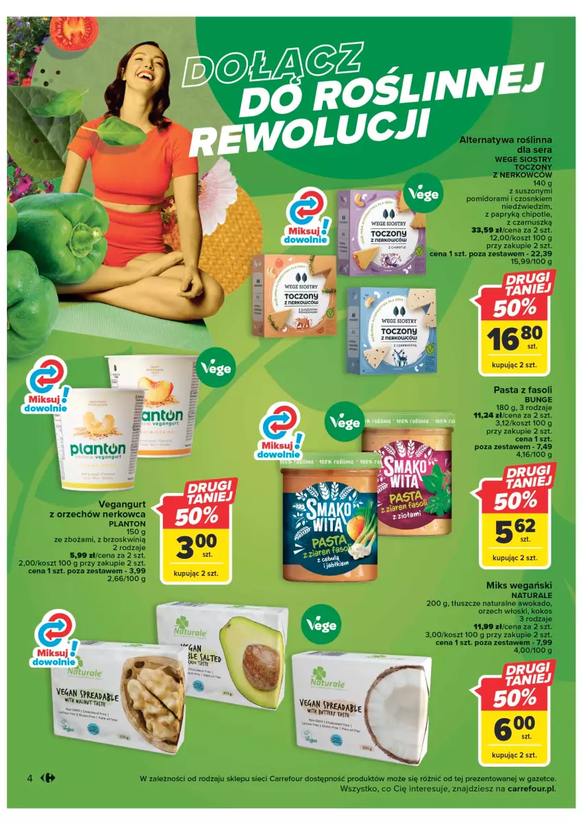 Gazetka promocyjna Carrefour - Gazetka Carrefour - ważna 10.01 do 21.01.2023 - strona 4 - produkty: Fa, Kokos, Kosz, Ser, Vegangurt