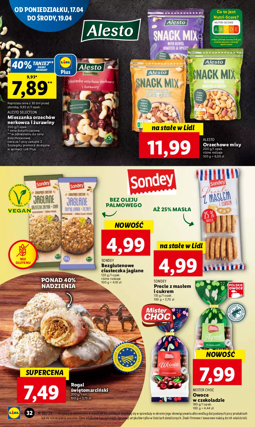 Gazetka promocyjna Lidl - GAZETKA - ważna 17.04 do 19.04.2023 - strona 40 - produkty: Olej, Owoce, Precle, Rogal, Wazon