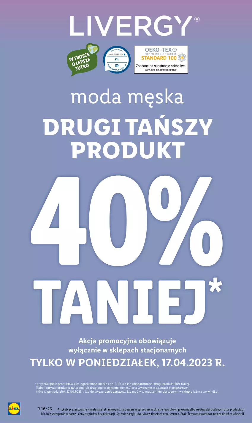 Gazetka promocyjna Lidl - GAZETKA - ważna 17.04 do 19.04.2023 - strona 52 - produkty: Moda