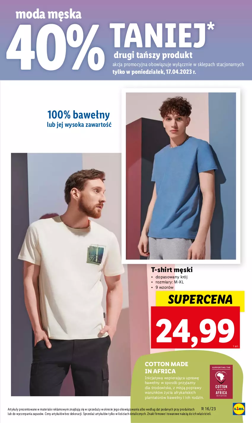 Gazetka promocyjna Lidl - GAZETKA - ważna 17.04 do 19.04.2023 - strona 53 - produkty: Moda, Sok, T-shirt