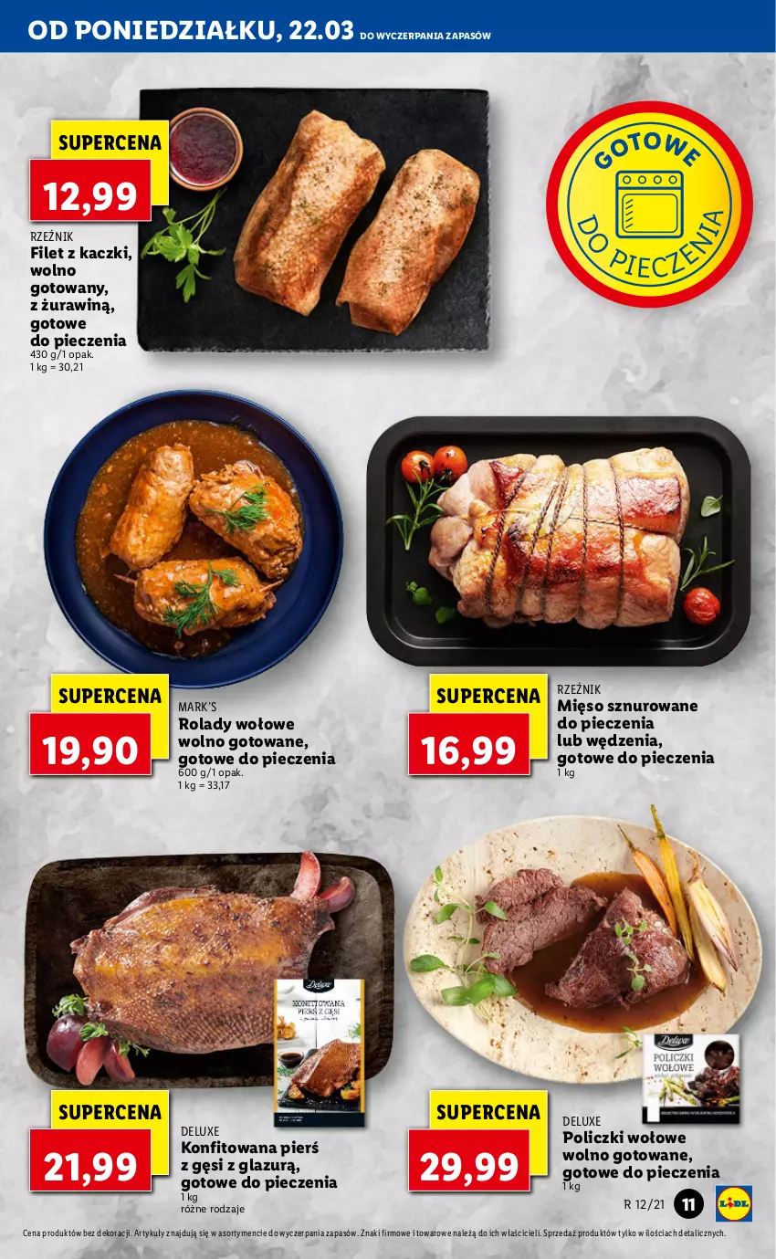 Gazetka promocyjna Lidl - Wielkanoc - ważna 22.03 do 24.03.2021 - strona 11 - produkty: Lazur, Mięso, Piec, Policzki wołowe