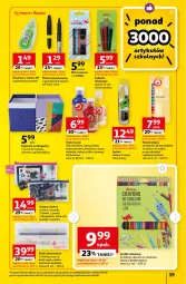 Gazetka promocyjna Auchan - Gazetka Cyfrowa Wyprawka Szkolna Hipermarket Auchan - Gazetka - ważna od 23.08 do 23.08.2023 - strona 39 - produkty: Por, Długopis, Pastele olejne, Marker, Klej, Pojemnik, Tusz, Olej, Fa