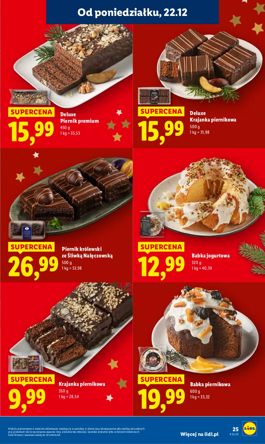 Gazetka promocyjna Lidl - GAZETKA - ważna 22.12 do 23.12.2025 - strona 27 - produkty: Babka, Jogurt, Królewski, Piernik