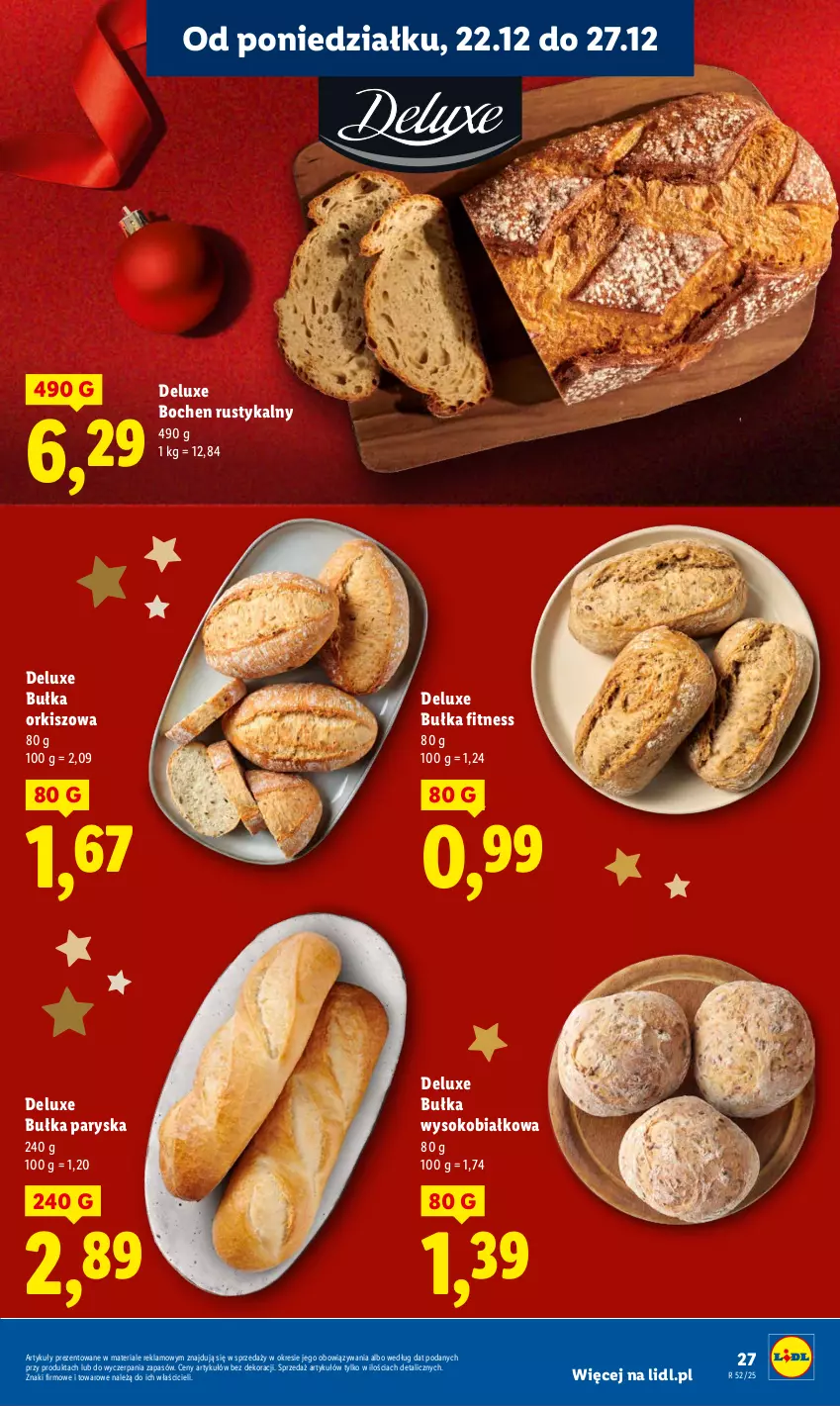 Gazetka promocyjna Lidl - GAZETKA - ważna 22.12 do 23.12.2025 - strona 29 - produkty: Bułka, Bułka fitness, Rust, Sok