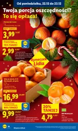 Gazetka promocyjna Lidl - GAZETKA - Gazetka - ważna od 23.12 do 23.12.2025 - strona 22 - produkty: Mandarynki, Por, Olej
